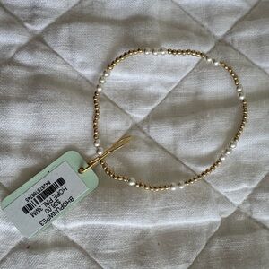 ENewton Gold and Pearl Beaded Bracelet Hope